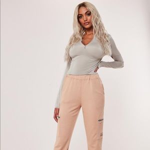 Missguided slinky long sleeve top